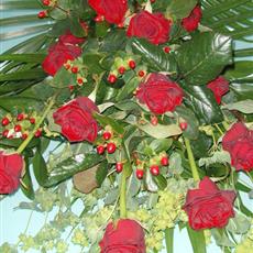 Red Rose Tied Sheaf