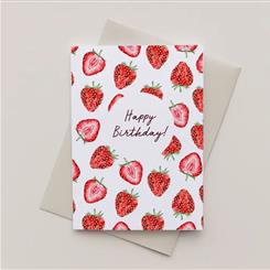 Happy Birthday - Strawberries 