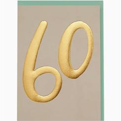 60th Birthday Card